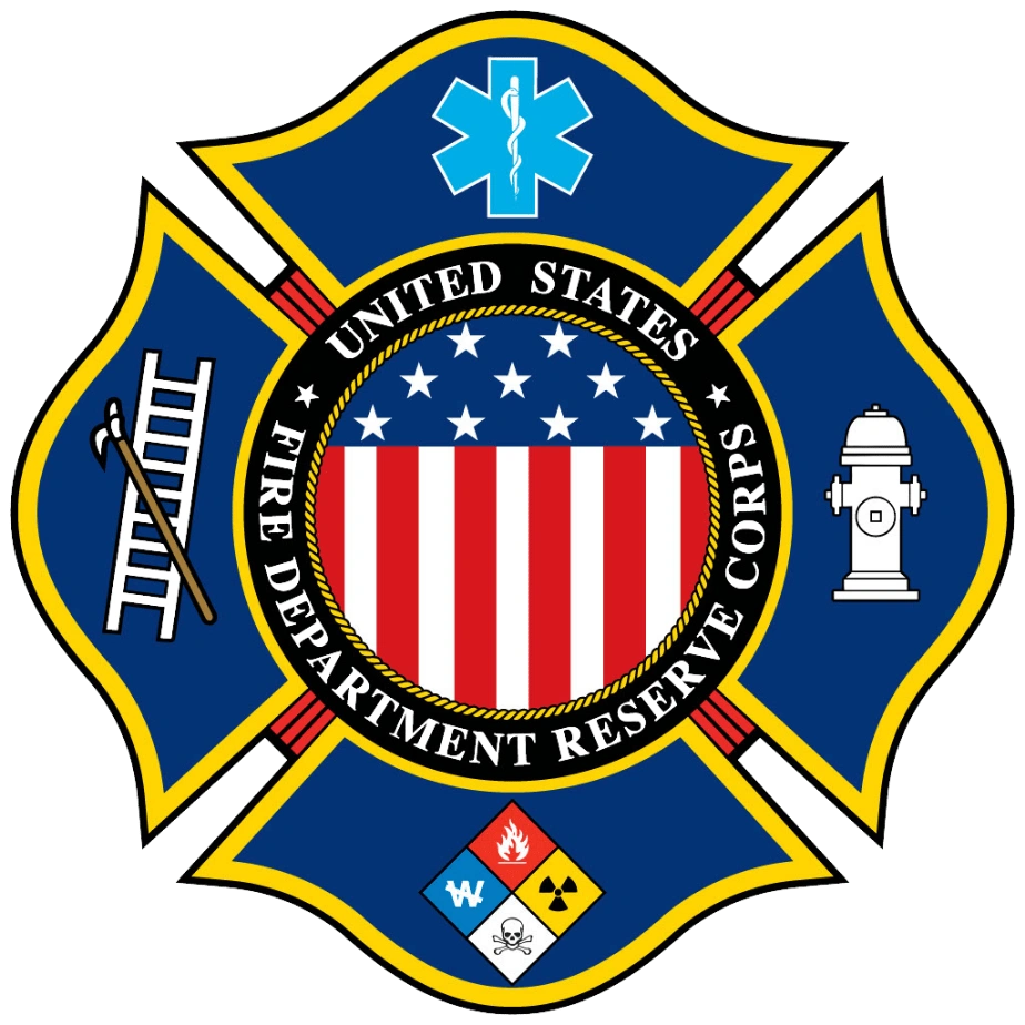 United States Fire Department Reserve Corps logo.